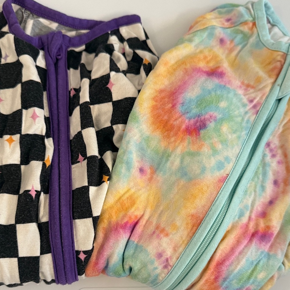 Set of 2 bamboo footies